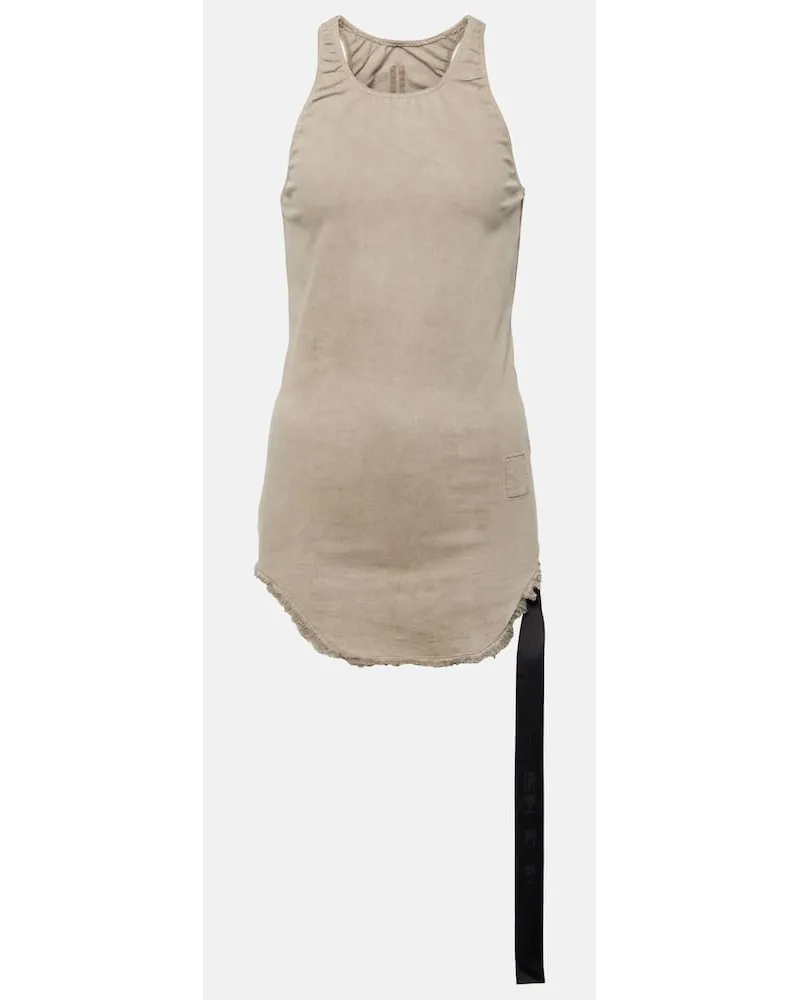 Rick Owens Tank top di jeans Beige
