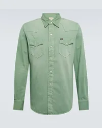 Ralph Lauren Camicia in gabardine di cotone Verde