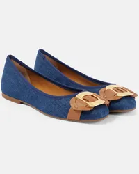 See by Chloé See By Chloé Ballerine Chany in denim Blu