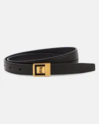 Saint Laurent Cintura La 66 in pelle Nero