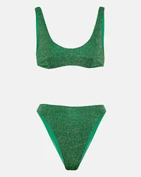 Oséree Oséree Bikini Lumière metallizzato Verde