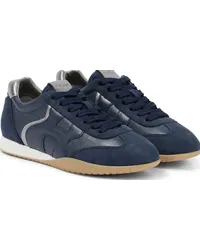 Hogan Sneakers Olympia-z in pelle e suede Blu