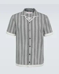 Orlebar Brown Camicia bowling Hibbert in cotone Bianco