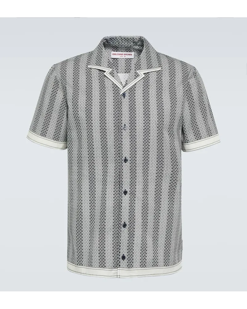 Orlebar Brown Camicia bowling Hibbert in cotone Bianco