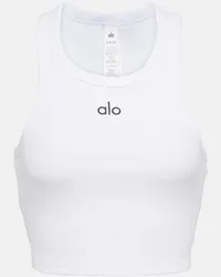 alo Top Aspire cropped in misto cotone Bianco