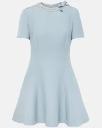 Valentino Garavani Abito corto in Crepe Couture Blu