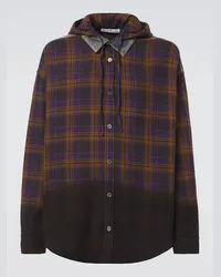 Acne Studios Camicia in flanella di cotone a quadri Multicolore