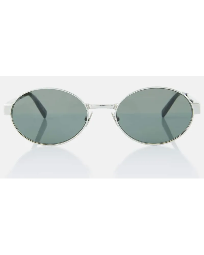 Saint Laurent Occhiali da sole ovali SL 692 Argento