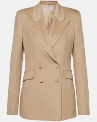 Gabriela Hearst Blazer Stephanie in seta Beige