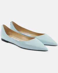 Jimmy Choo Ballerine Love in vernice Blu