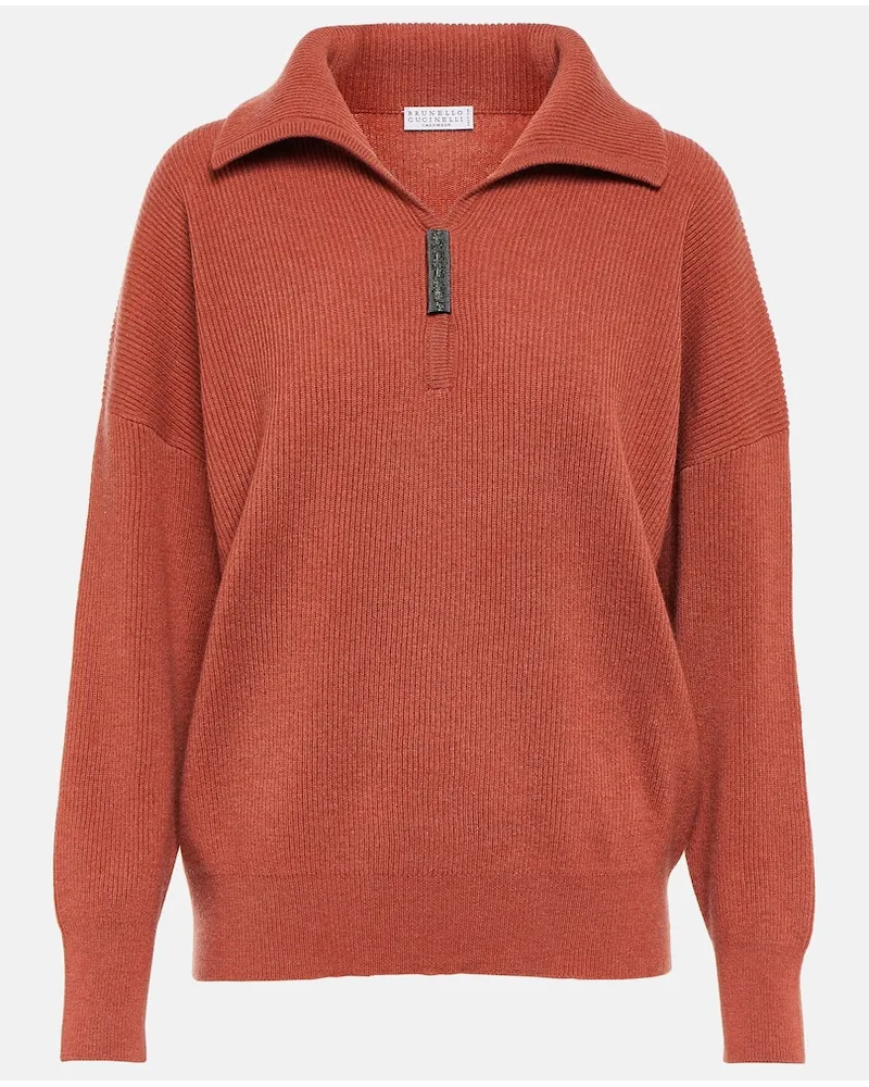 Brunello Cucinelli Polo in cashmere Rosso