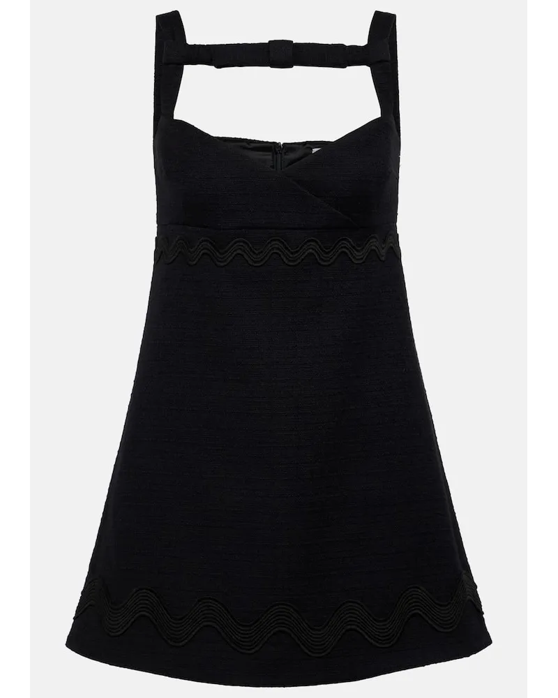Patou Miniabito in tweed di misto cotone Nero