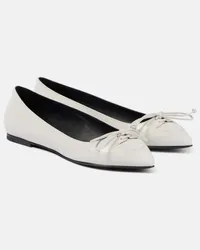 Alaïa Alaïa Ballerine in pelle Bianco