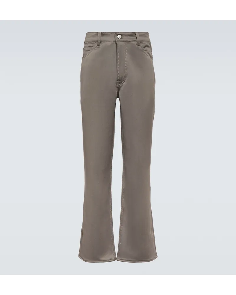 Our Legacy Pantaloni flared in lana Grigio