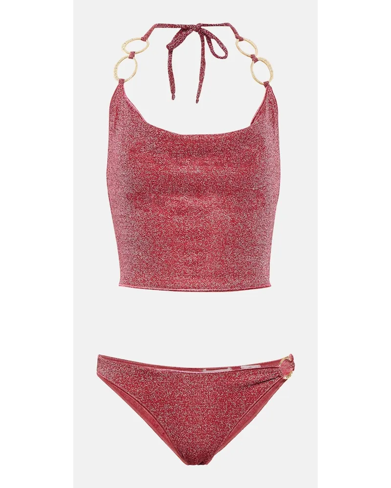 Oséree OsÃ©ree Bikini LumiÃ¨re O-Gem metallizzato Rosa