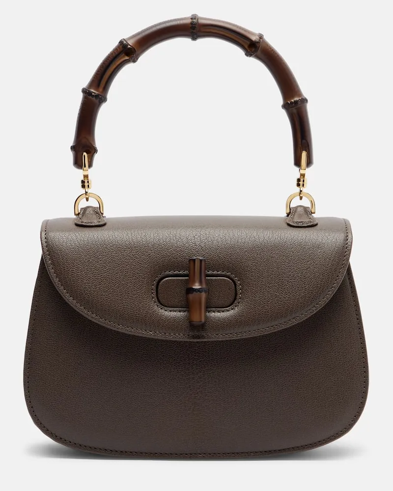 Gucci Borsa Gucci Bamboo 1947 Small in pelle Marrone