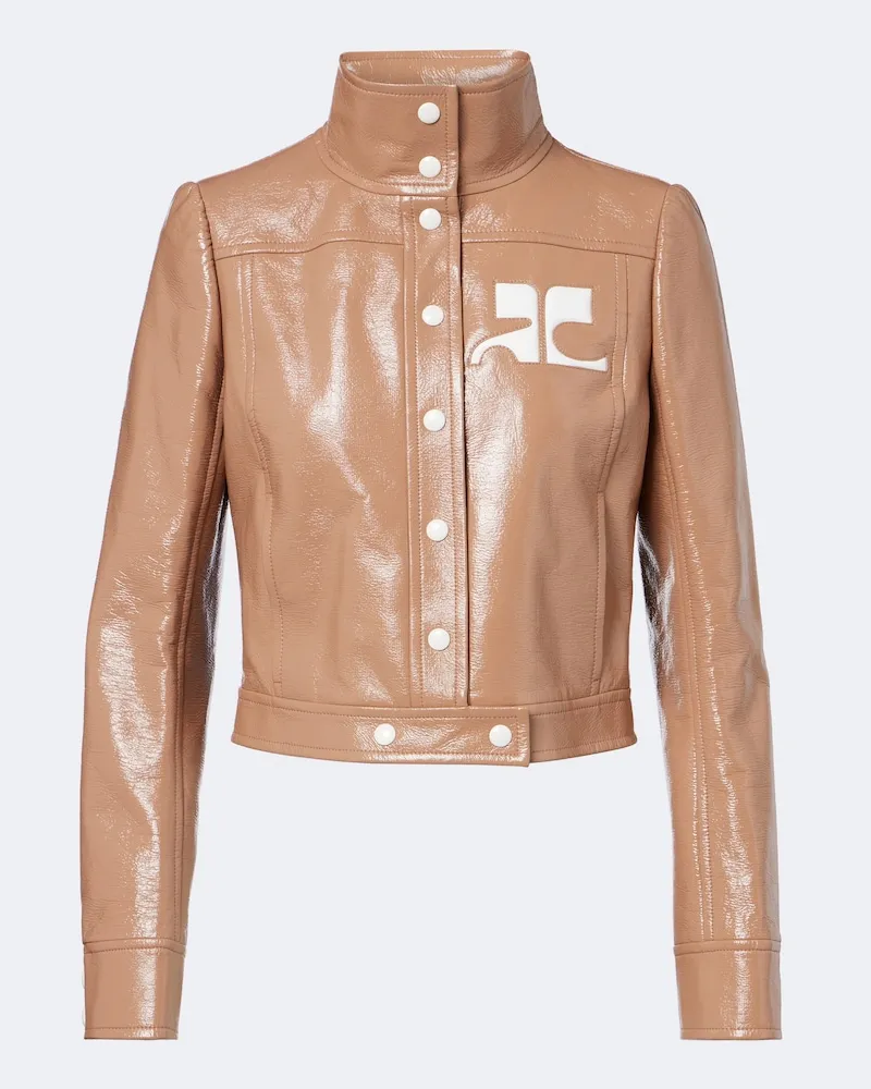 Courrèges Courrèges Giacca Reedition con logo Marrone