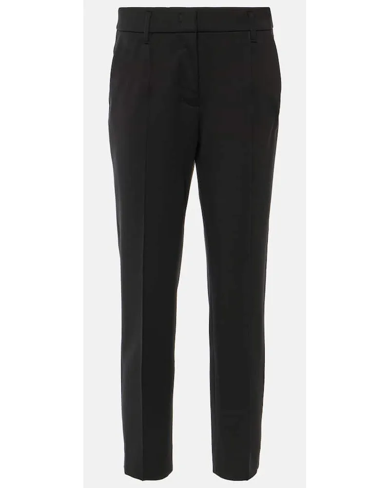 Dorothee Schumacher Pantaloni slim a vita alta Nero