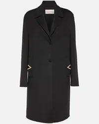 Valentino Garavani Cappotto in lana e cashmere Nero