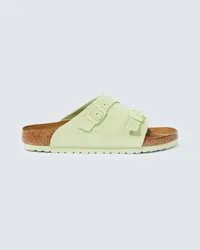 Birkenstock Sandali Zurigo in suede Verde