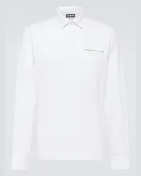 Ermenegildo Zegna Polo in cotone piqué Bianco