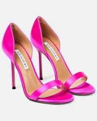 Aquazzura Sandali Uptown in raso Rosa