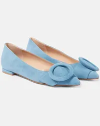 Gianvito Rossi Ballerine Venezia in suede Blu