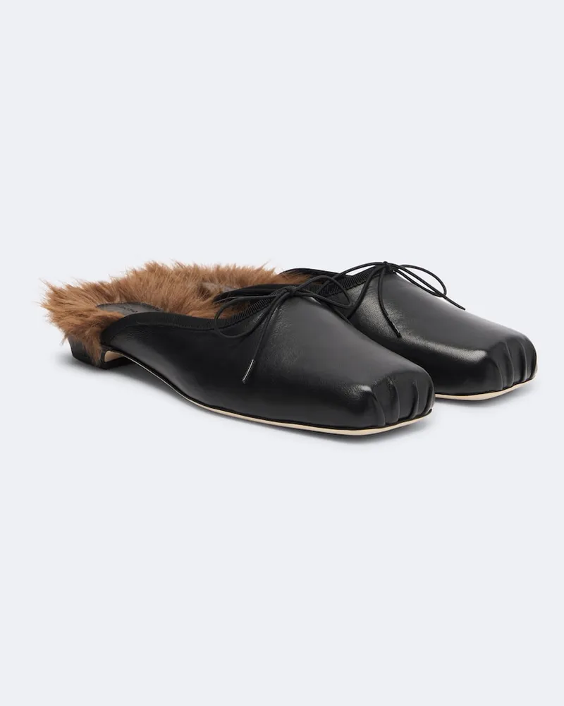 Simone Rocha Mules in pelle Nero