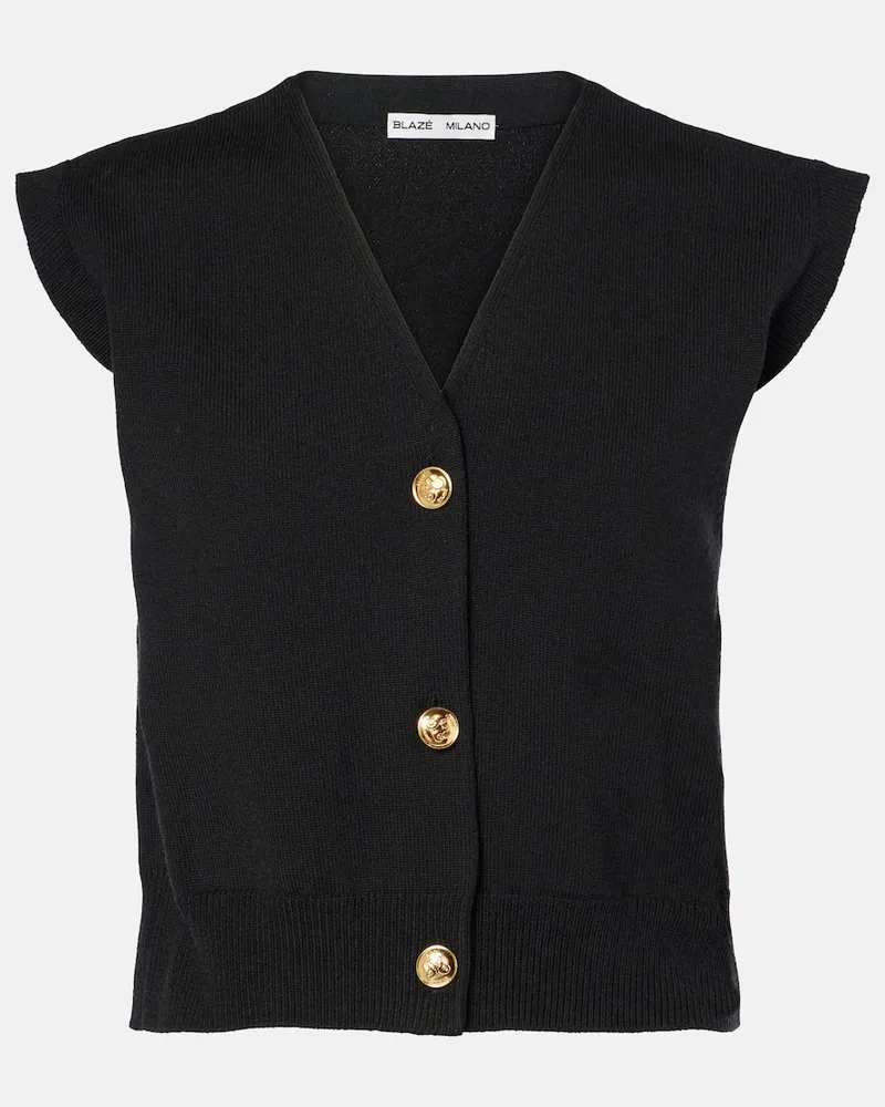 Blazé Milano BlazÃ© Milano Gilet in misto lana Nero