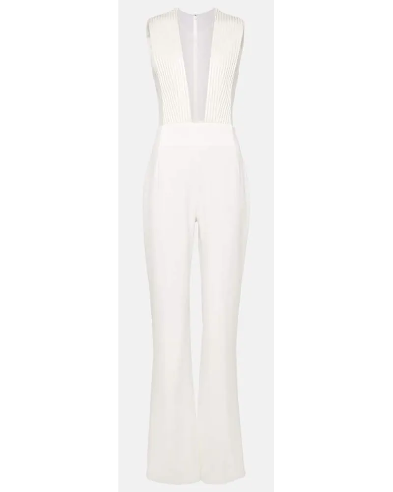 GALVAN Bridal - Jumpsuit flared Soho Bianco