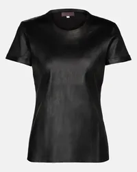 Stouls T-shirt S.05 in pelle Nero