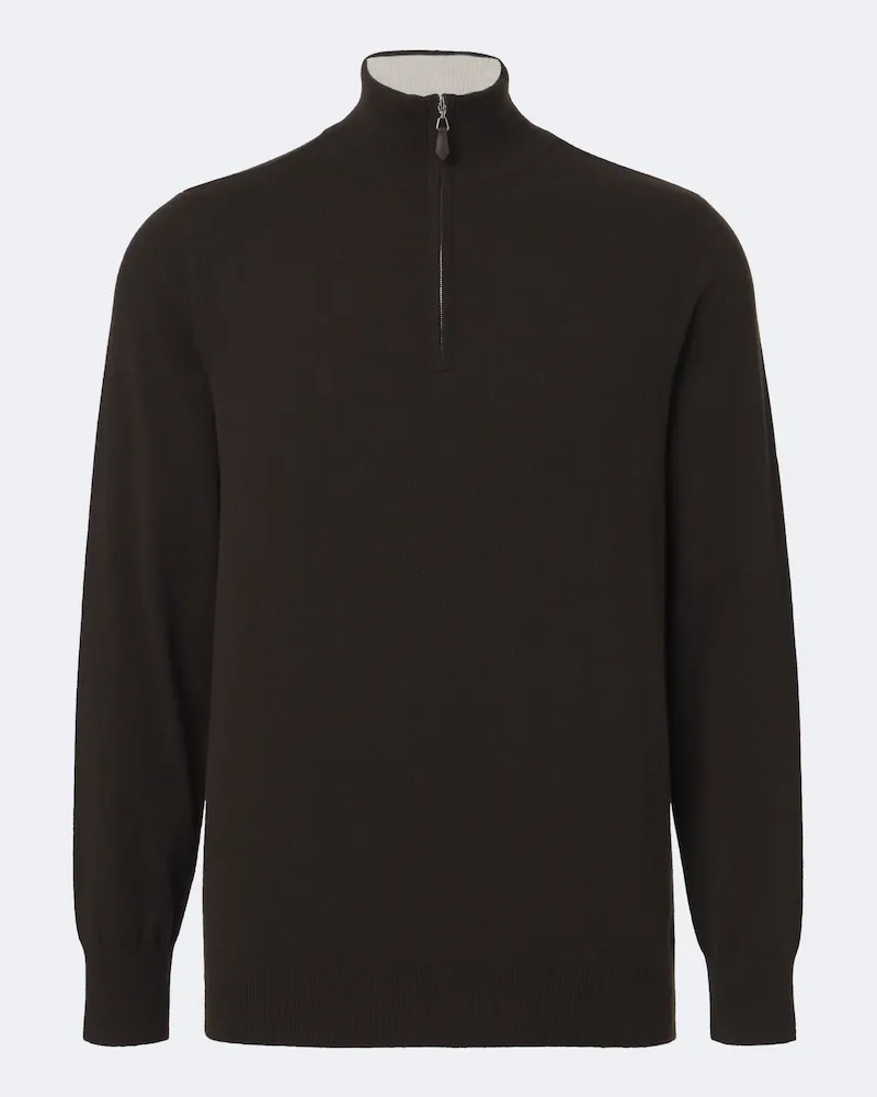 arch4 Pullover Mr Fenchurch in cashmere Marrone