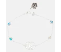 Gucci Bracciale GG Marmont Flower in argento sterling Argento