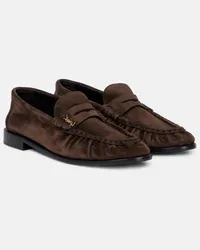 Saint Laurent Mocassini in suede Marrone