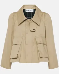 Loewe Giacca Trapeze in misto cotone Beige