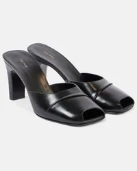 The Row Mules Milla in pelle Nero