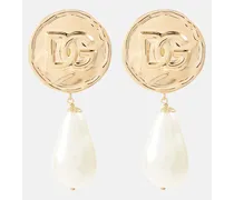 Orecchini a clip DG con perle bijoux
