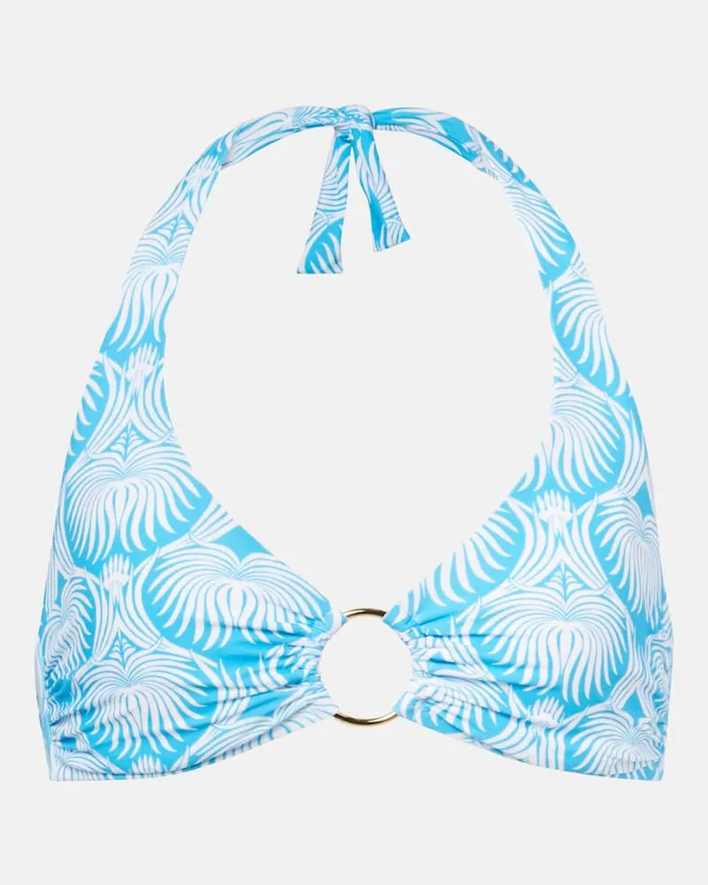 Melissa Odabash Top bikini Brussels con stampa Blu