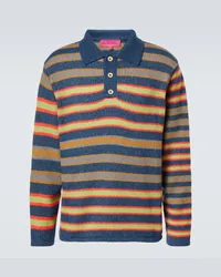 The Elder Statesman Polo Leo in cashmere e cotone a righe Multicolore