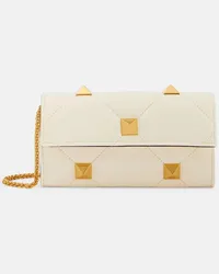 Valentino Garavani Clutch portafoglio Roman Stud Small Bianco