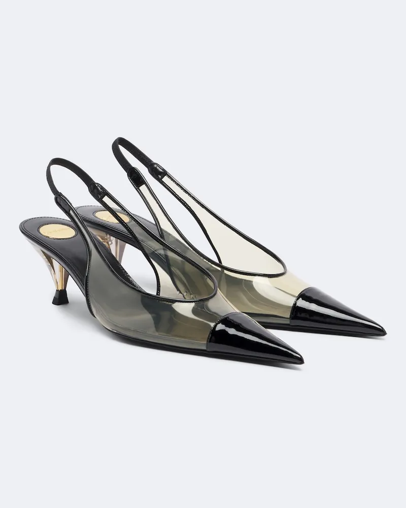 Saint Laurent Pumps slingback Fanny con pelle Nero