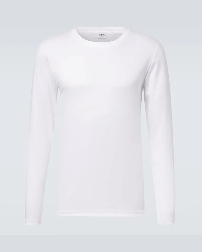 Zimmerli T-shirt in jersey di cotone Bianco