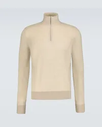 Loro Piana Pullover Roadster con zip Beige