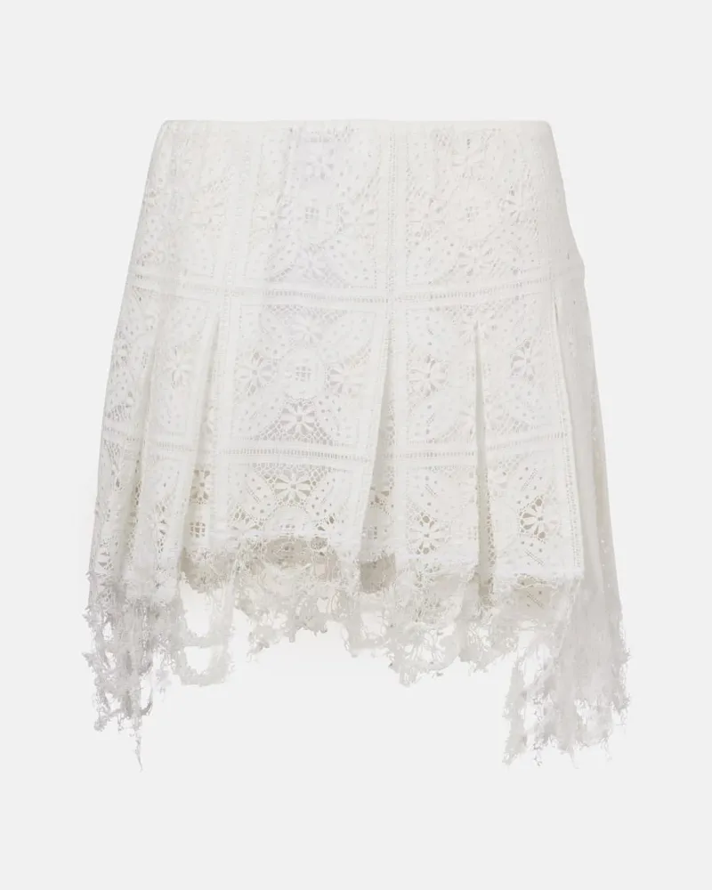 Loewe Paula's Ibiza - Minigonna in misto cotone Bianco