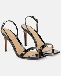 Gianvito Rossi Sandali Ribbon 85 in vernice Nero