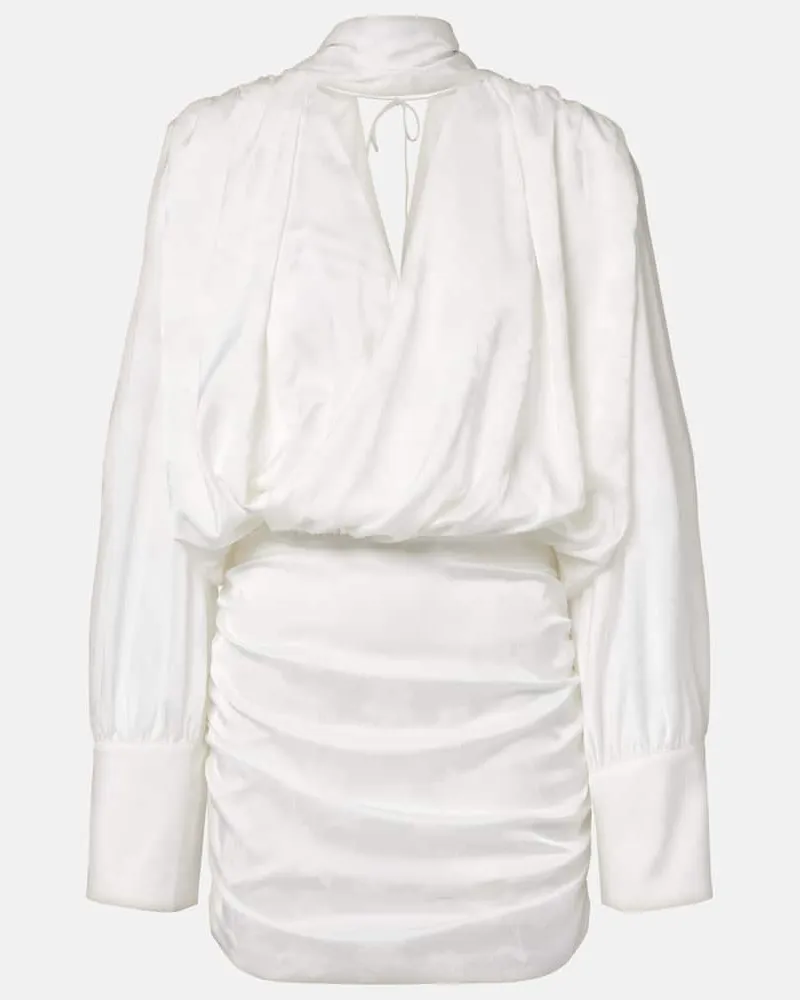 ROTATE Birger Christensen Sposa - Abito corto in raso Bianco