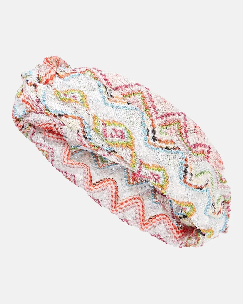 Missoni Fascia per capelli a zig-zag con lamÃ Multicolore