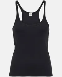 Totême Top in misto cotone Nero