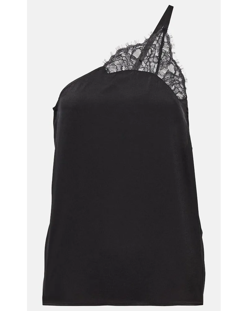 J.W.Anderson Camisole in raso con pizzo Nero