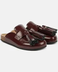 J.W.Anderson Slippers Tassel in pelle Rosso